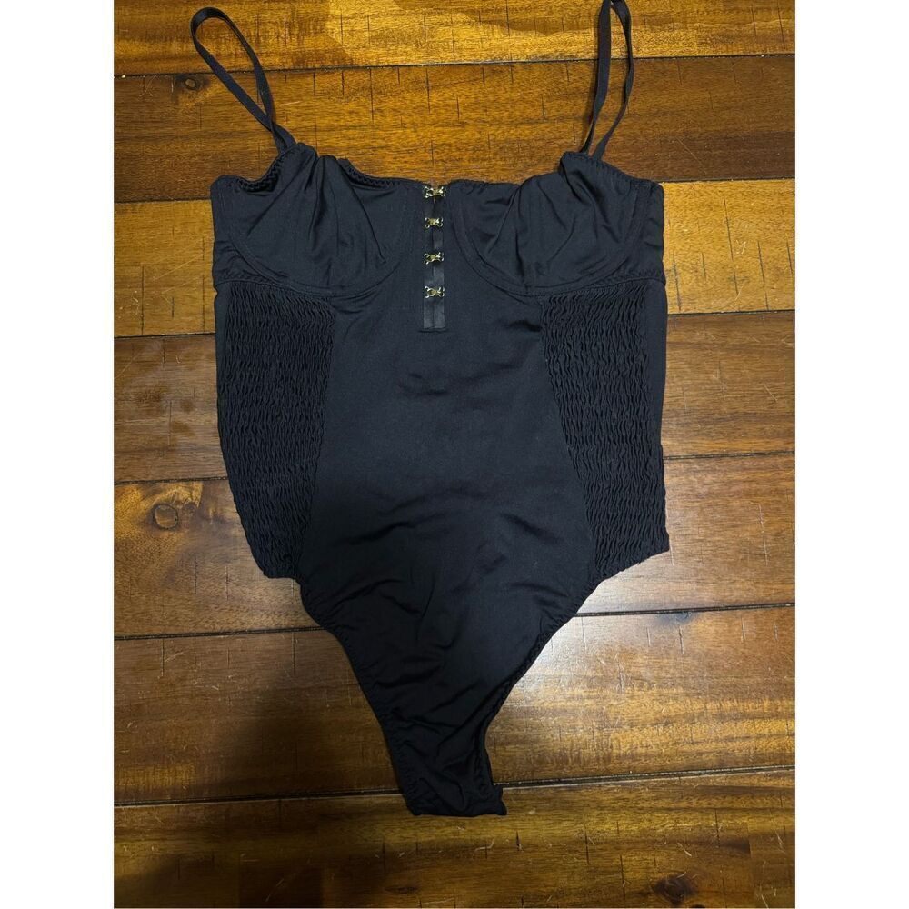 Victoria’s Secret Black Thong Bodysuit Size Medium